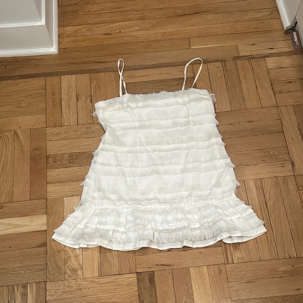 Elegant White Mini Dress
